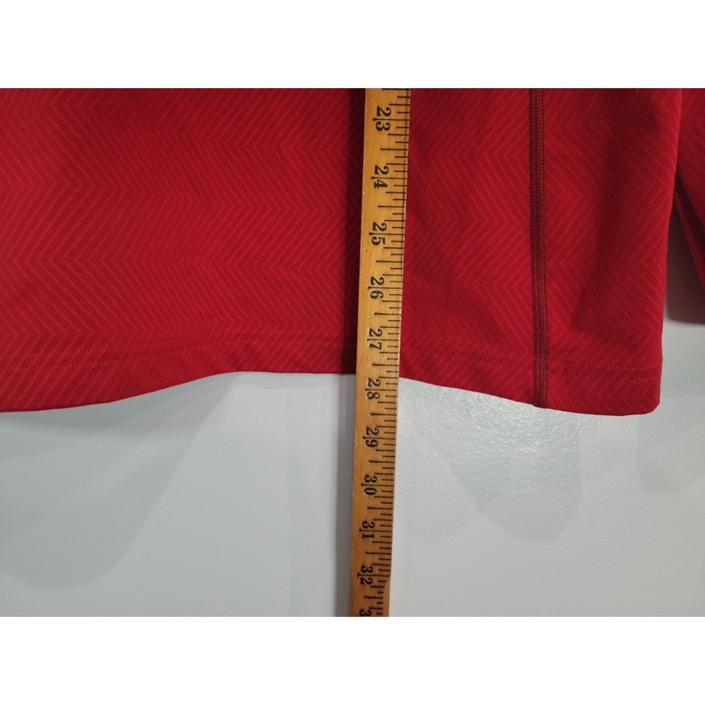 Nike Pro Combat Hyperwarm Fitted Red Long Sleeve Athletic Shirt Men's Medium - Picture 6 of 6